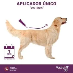Vectra Pipettes Vermifuges 3D Pour Chiens De Plus De 40 Kg -Nourriture pour chien Soldes 11 vectra aplicacion 63bd47aa1b503 g