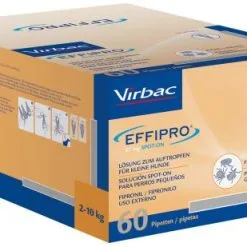 Virbac Effipro Spot On Antiparasitaire Pour Chiens De 2 à 10 Kg 10 Virbac Effipro Spot On Antiparasitaire Pour Chiens De 2 à 10 Kg -Nourriture pour chien Soldes 117342 3 g