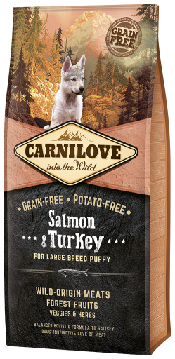 Carnilove Nourriture Naturelle Chiens Puppy Grande Race Saumon Et Dinde 3 Carnilove Nourriture Naturelle Chiens Puppy Grande Race Saumon Et Dinde