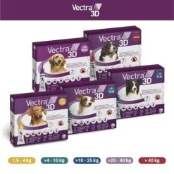 Vectra Pipettes 3D Pour Chiens De 1,5 à 4 Kg -Nourriture pour chien Soldes 13 vectra bodegon 3p 63bd46d5d08f0 g