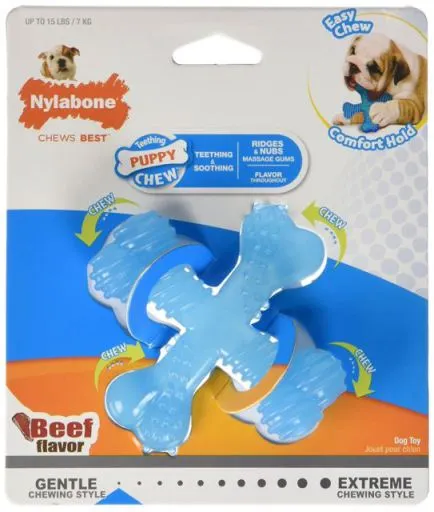 Nylabone X Bone Puppy Teething S Beef Flavour 3 Nylabone X Bone Puppy Teething S Beef Flavour