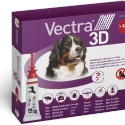 Vectra Pipettes Vermifuges 3D Pour Chiens De Plus De 40 Kg