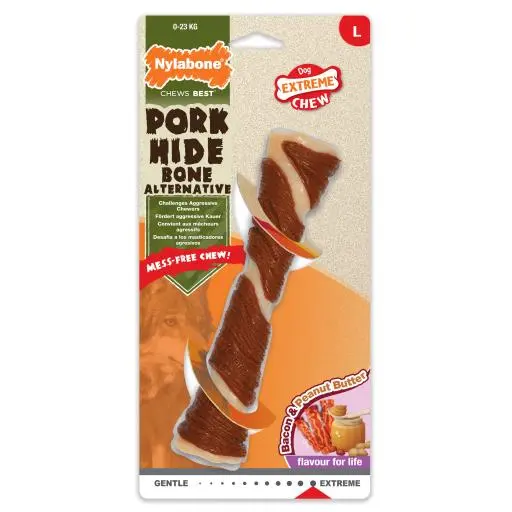 Nylabone Ec Porkhide Os Bacon & Pb 7 Nylabone Ec Porkhide Os Bacon & Pb – Image 5