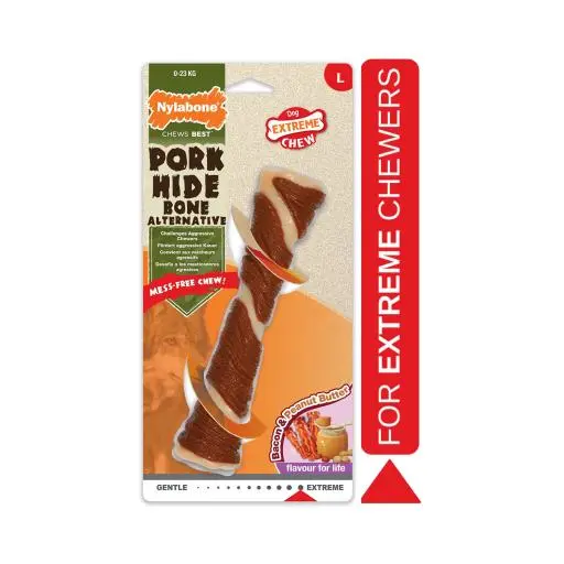 Nylabone Ec Porkhide Os Bacon & Pb 6 Nylabone Ec Porkhide Os Bacon & Pb – Image 4