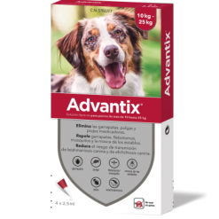 Advantix Pipettes Race De Taille Moyenne 10-25 Kg