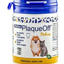 PlaqueOff Suplemento Alimenticio Contra El Mal Aliento Para Perro Y Gato -Nourriture pour chien Soldes plaqueoff perro gato polvo 1 3 g