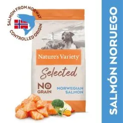 Nature's Variety Selected Mini Adult Sans Grain Saumon -Nourriture pour chien Soldes selected mini adult grain free salmon 2 g